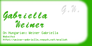 gabriella weiner business card